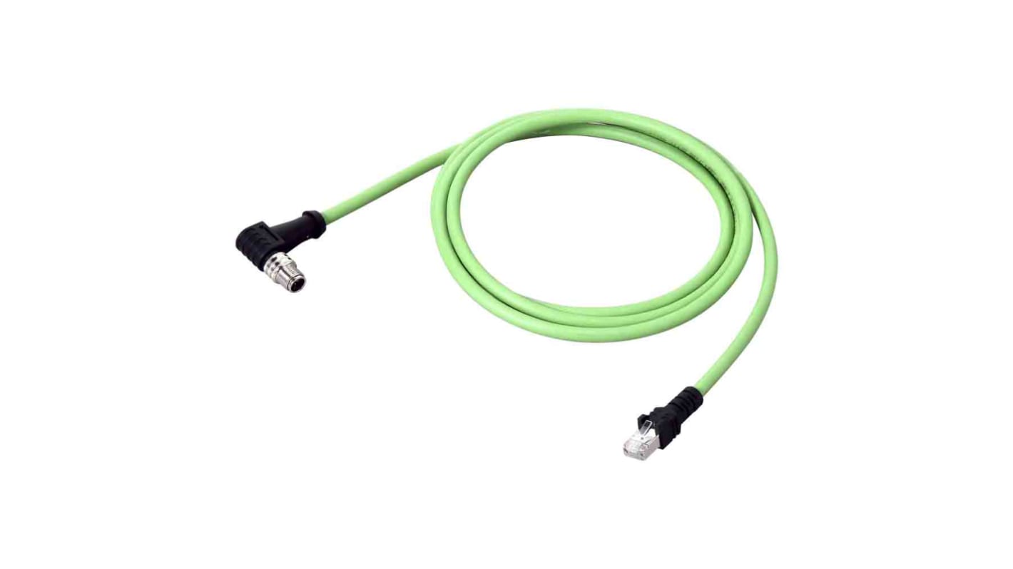 Cavo Ethernet Omron FHV-VNLB 10M, 10 metri, resistente alle piegature e ad angolo retto, per applicazioni industriali.