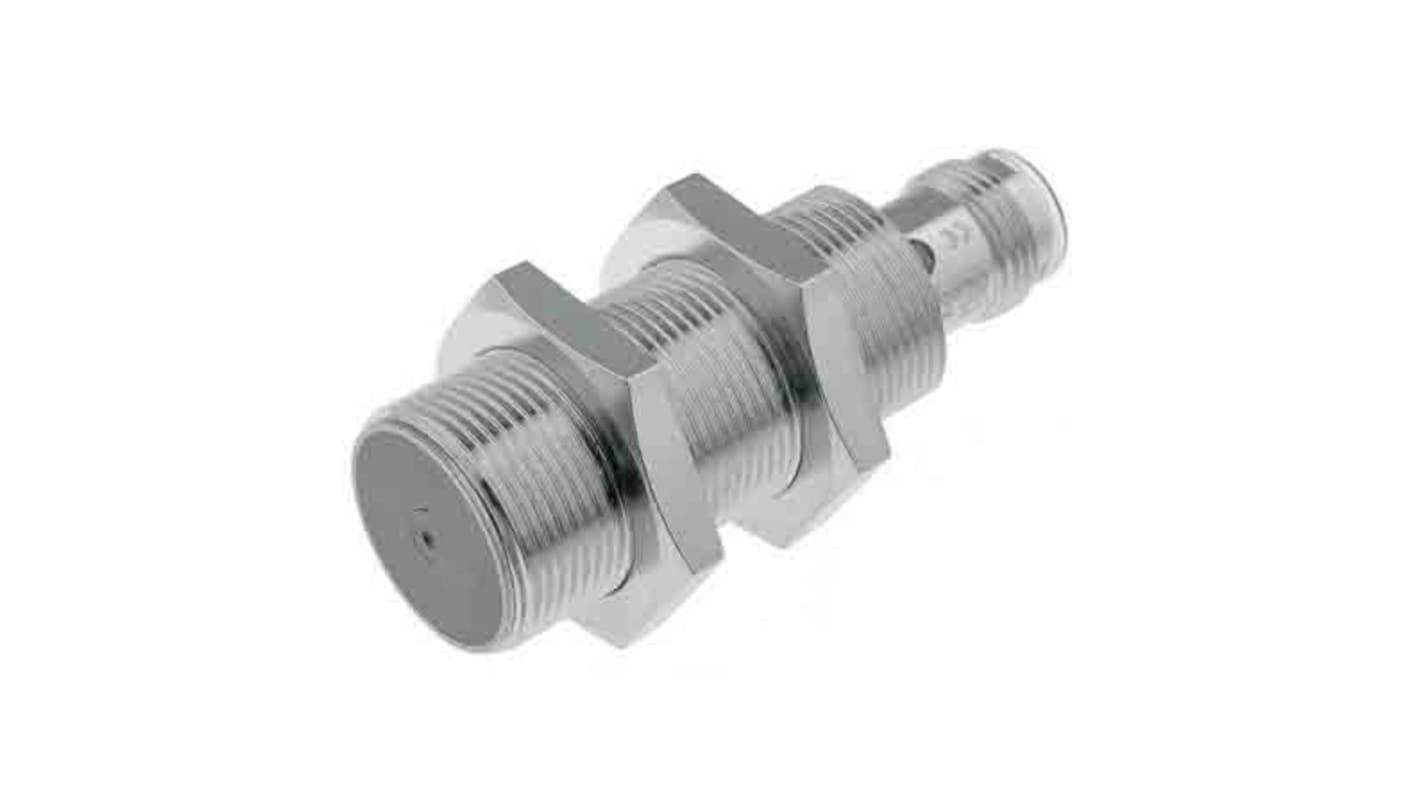 Sensore di prossimità cilindrico PNP Omron E2A-M18KS08-M1-B2, rilevamento 8 mm, alimentazione 12-24 V c.c., connettore M12, IP67/IP69K.