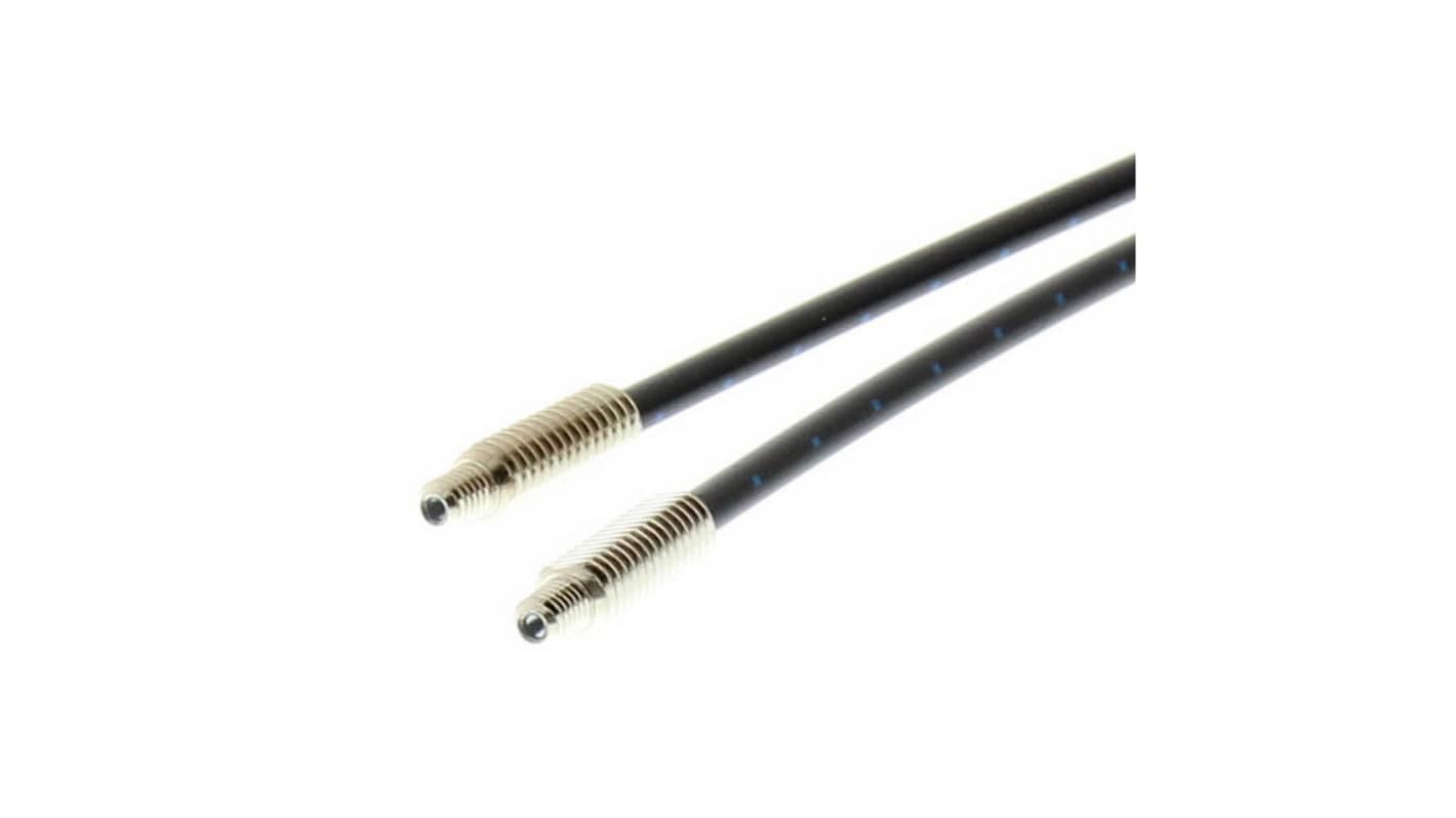 Sensore a fibra ottica Omron E32-TC500 5M, grado di protezione IP67, cavo di 5 m, rilevamento fino a 2300 mm.