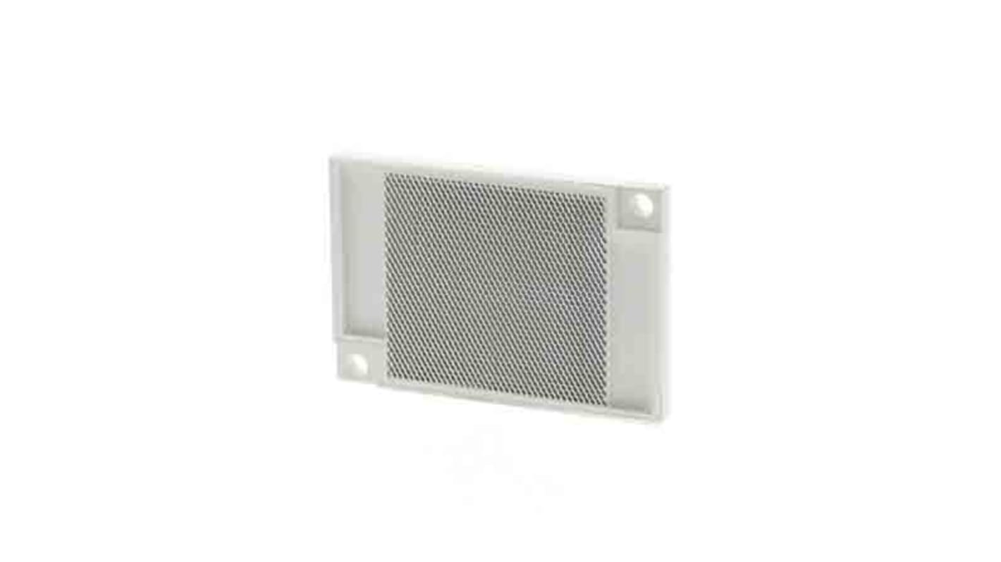 Riflettore Omron E39-R6 per sensori E3Z, realizzato in acrilico con retro in ABS, per rilevamento laser affidabile.