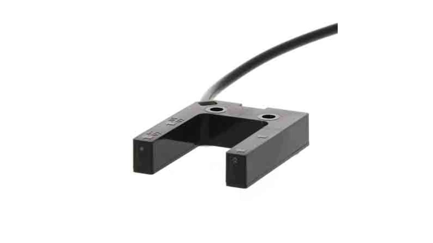 Sensore fotoelettrico a forcella Omron E3Z-G82 2M, rilevamento 25 mm, uscita PNP, alimentazione 12-24V c.c., cavo 2 m.