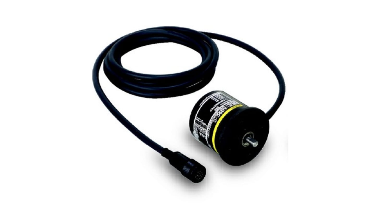 Encoder assoluto Omron E6CP-AG5C 256 2M, 256 impulsi, uscita Gray, diametro 50 mm, rotazione 1000 giri/min, cavo 2 m.