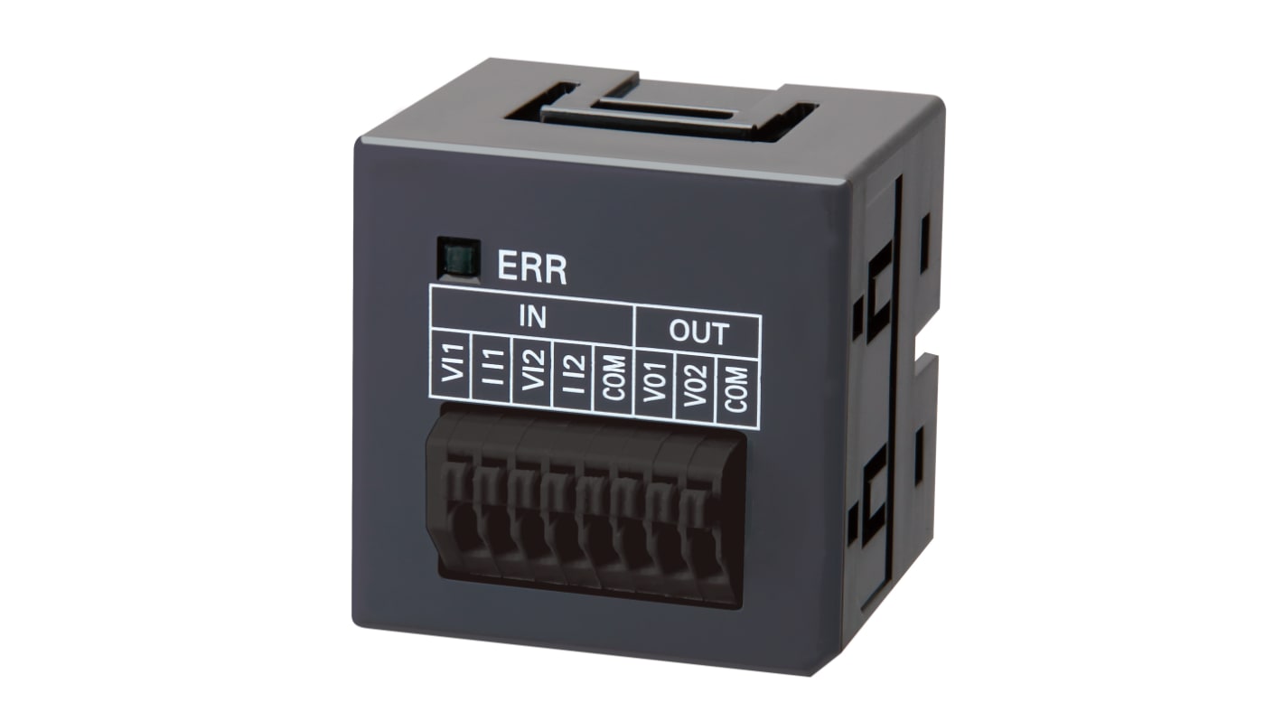 Modulo I/O analogico Omron NX1W-MAB221, 2 uscite 0-10 V, risoluzione 1:4000, compatibile con sistema SYSMAC.