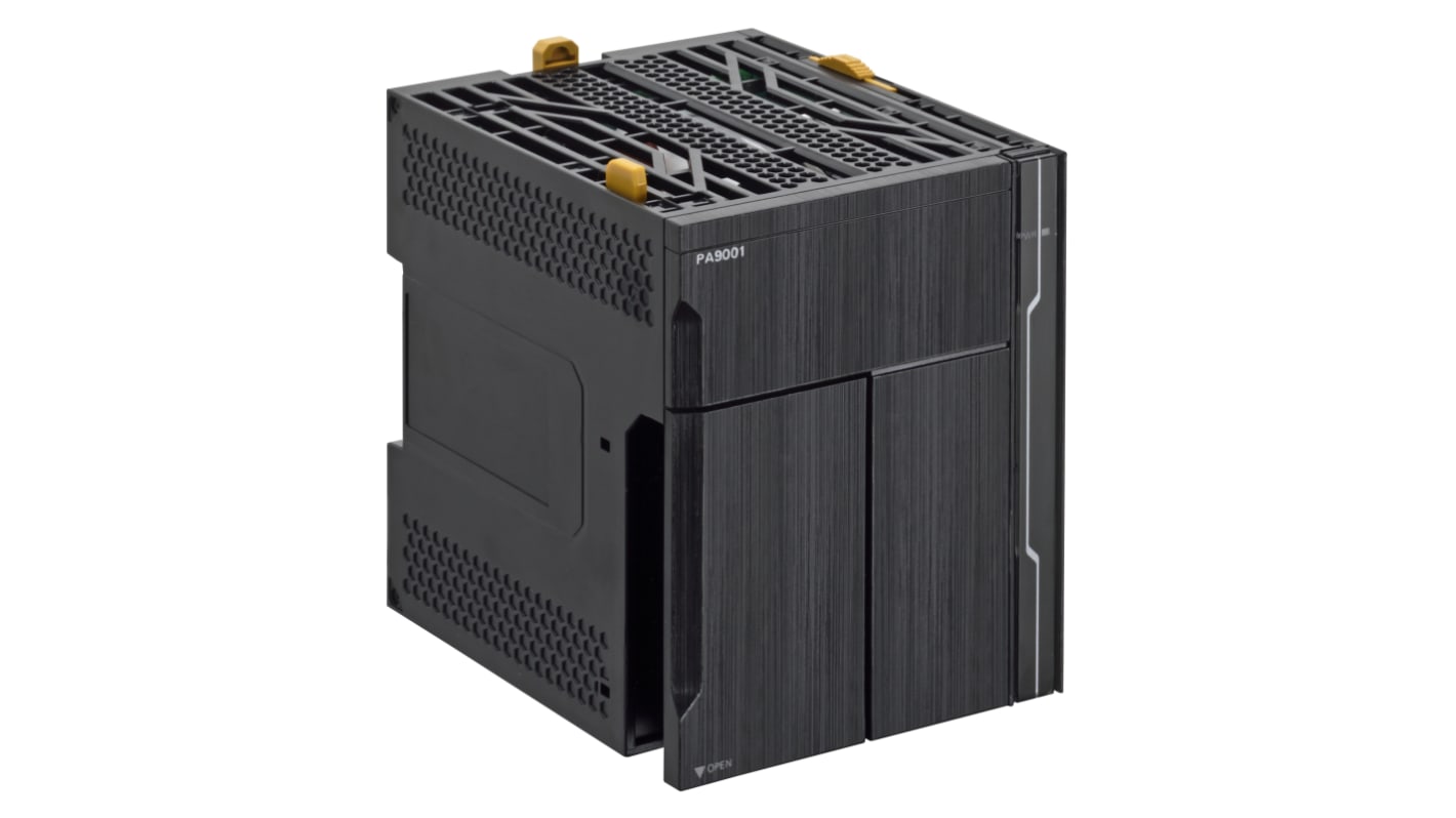 Unità I/O Omron NX-PA9001 per rack CPU, alimentazione 100-240 V c.a., potenza 90 W, accessorio per espansione.