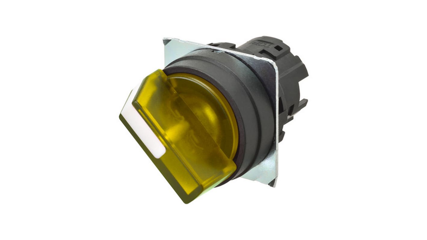 Selettore Omron A22NZ-2BM-TYA, 2 posizioni, diametro 22mm, attivazione manuale, grado di protezione IP66.
