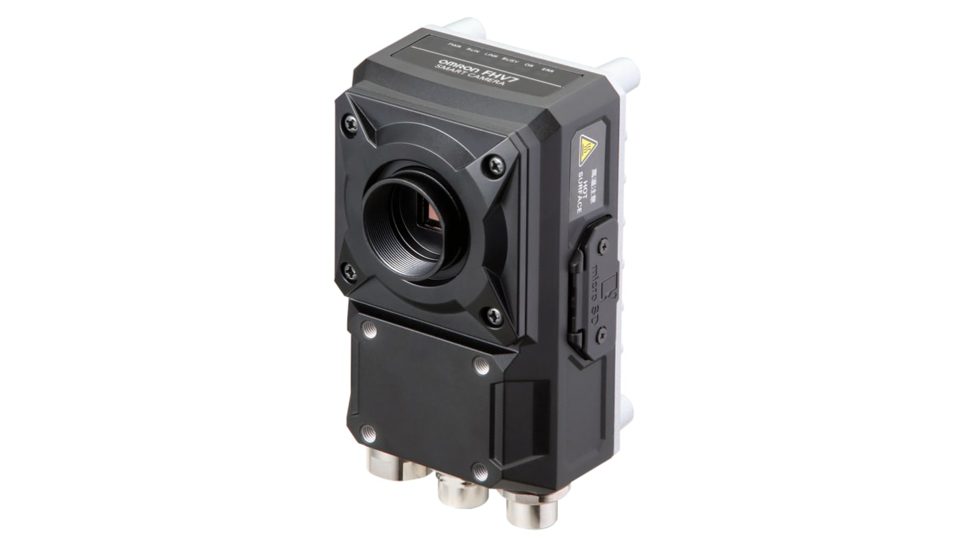 Sensore di visione monocromatico Omron FHV7H-M120R-C, risoluzione 12 MP, alimentazione 24 V c.c., grado di protezione IP67.