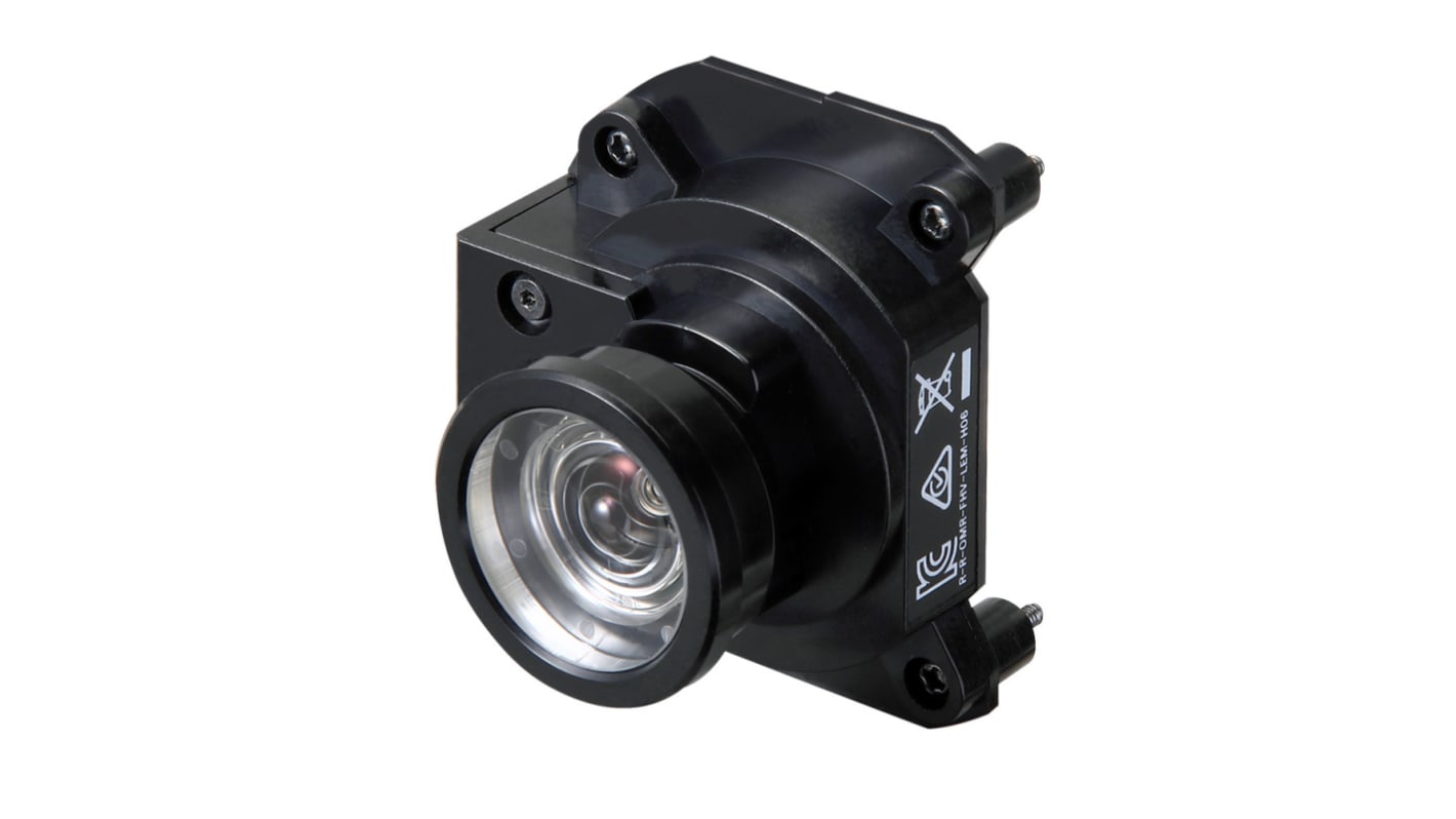 Modulo obiettivo Omron FHV-LEM-H06 per FHV7, lunghezza focale 6 mm, autofocus, attacco tipo C, progettato per alta velocità.