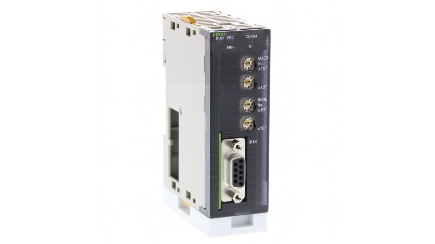 Modulo I/O Omron CJ1W-PRT21 per Serie CJ, unità slave PROFIBUS DP con diagnostica avanzata e configurazione semplice.