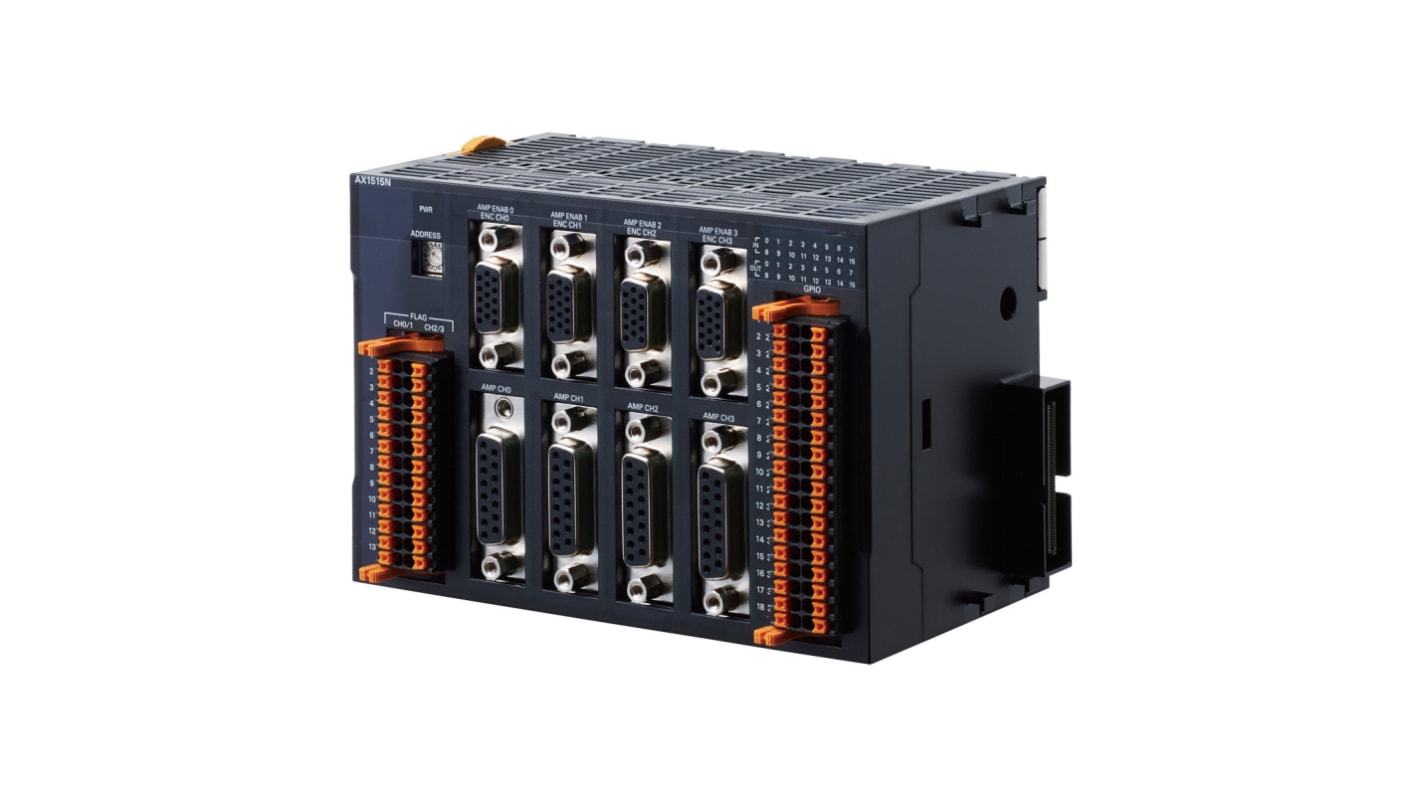 Unità I/O Omron CK3W-AX2323P per Controller CK3E, interfaccia a 4 assi, supporto encoder sinusoidali, controllo multiasse.