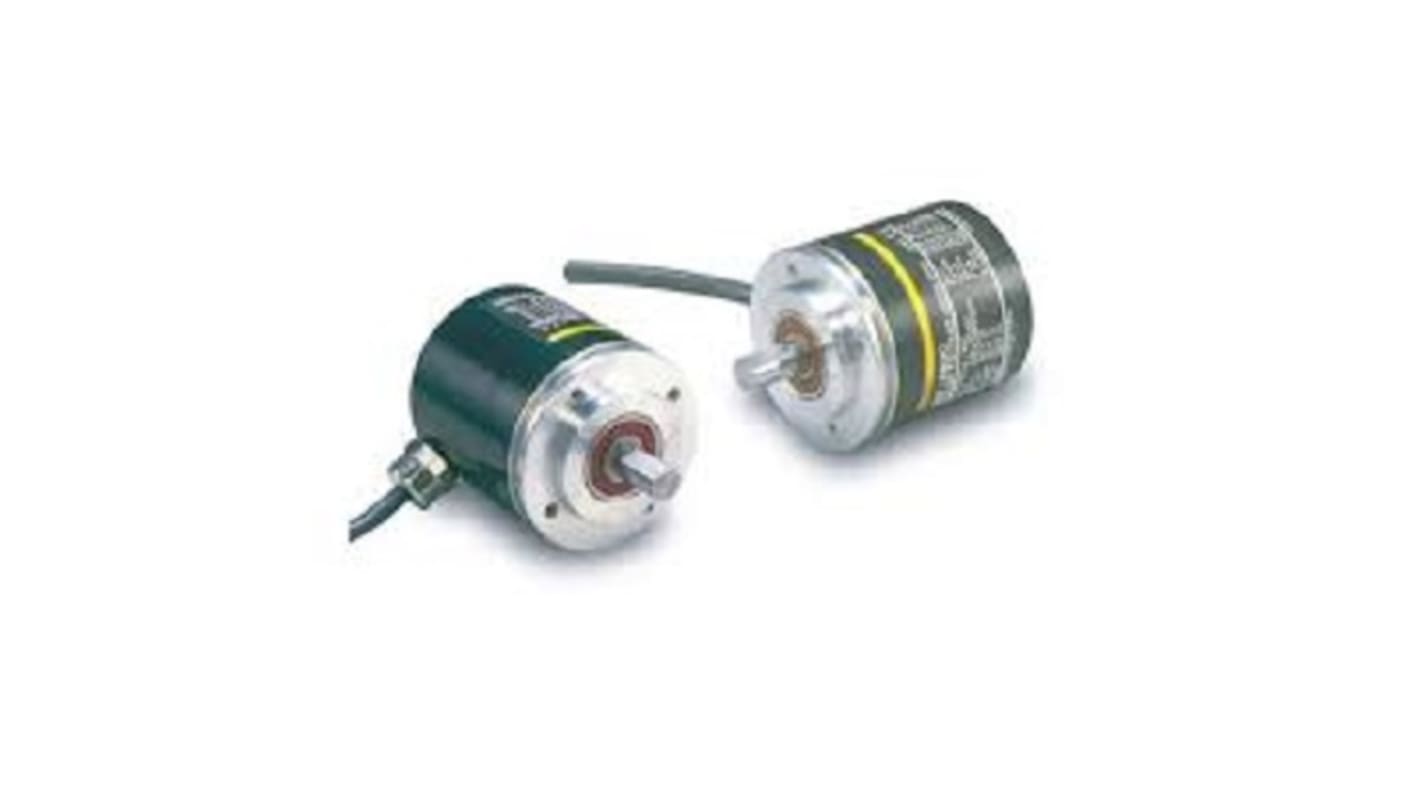 Encoder assoluto NPN Omron E6F-AB3C-C 360 2M, 10 bit, 360 impulsi/giro, cavo 2 m, connettore H8PR, corpo in plastica.