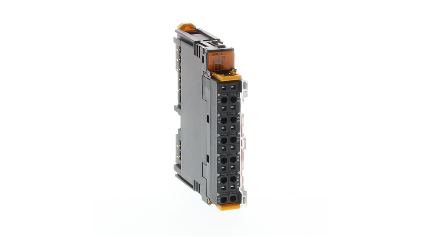 Modulo I/O Omron GRT1-ID8-1 per unità master CS1/CJ1 DeviceNet, 8 ingressi PNP digitali, grado di protezione IP20.