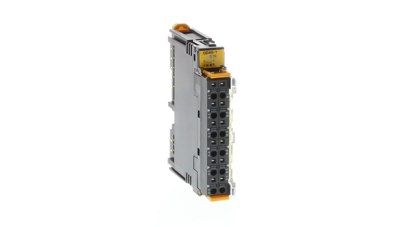 Modulo di uscita digitale Omron GRT1-OD4G-1, 4 canali PNP SmartSlice, compatibile con unità master CS1/CJ1 DeviceNet.