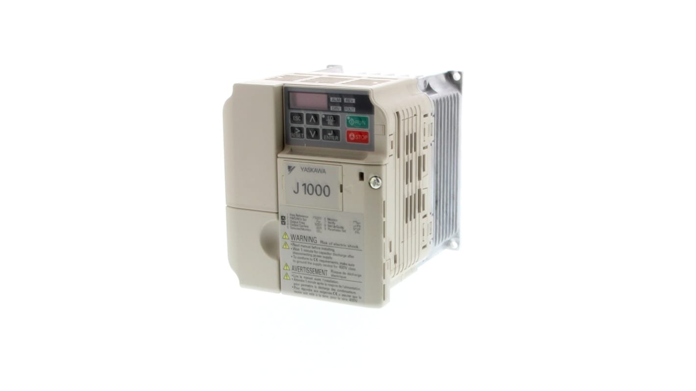 Inverter trifase Omron JZA21P5BAA 1,5 kW 230 V c.a. per motori industriali, controllo V/f, IP20 - 400Hz.