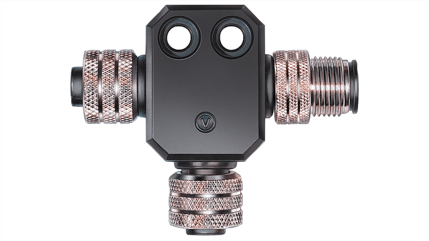Modulo di interfaccia Siemens 3RK1901-1TR00 per AS-Interface, con 2 connettori femmina M12, grado di protezione IP67.