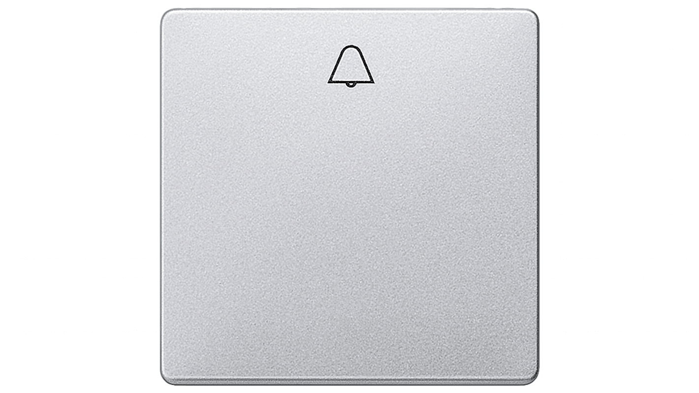 Interruttore a bilanciere Siemens 5TG6247, grigio, rettangolare, IP20, dimensioni 55x55mm, materiale termoplastico e alluminio.