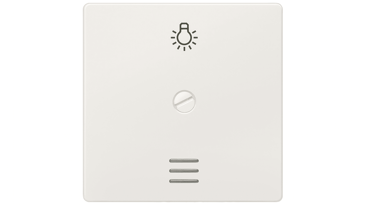 Interruttore a bilanciere Siemens 5TG6266, bianco, forma rettangolare, dimensioni 55x55mm, protezione IP20, materiale termoplastico.