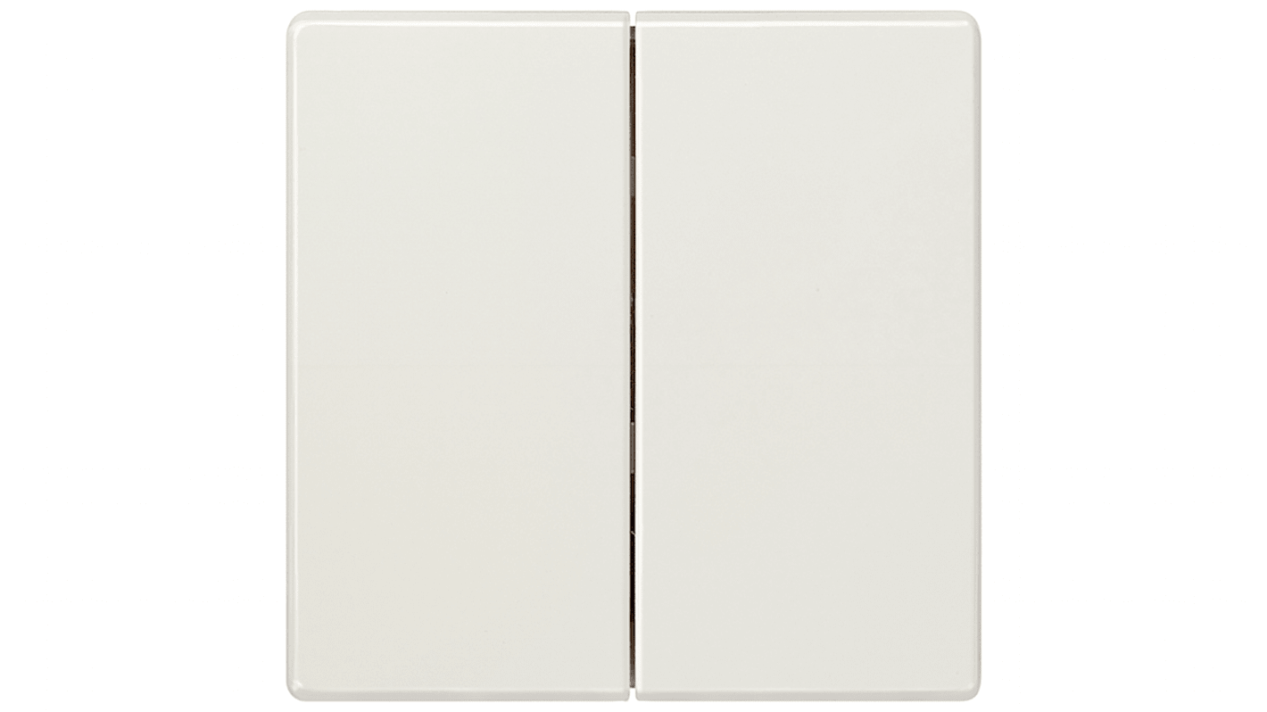 Interruttore a bilanciere Siemens 5TG7145, bianco, 68x68 mm, doppio a due vie, protezione IP20, materiale termoplastico.