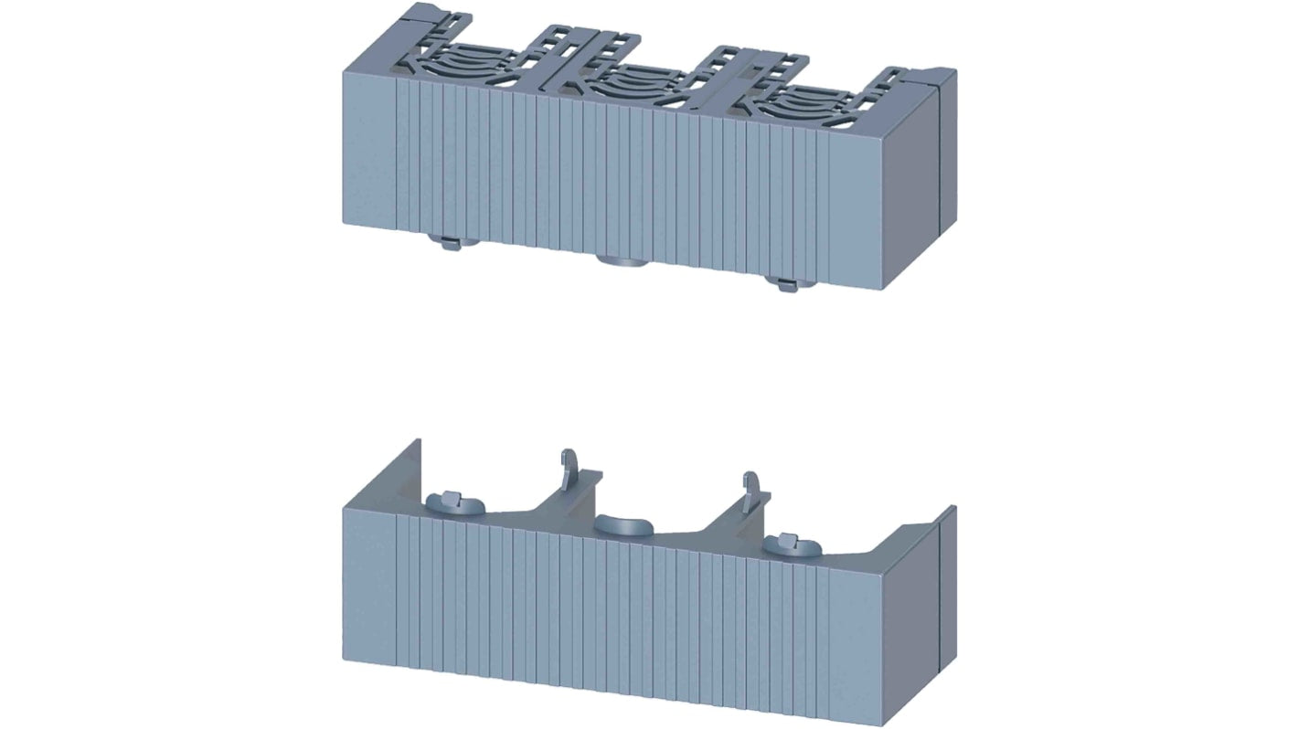 Coperchio per collegamento cavo Siemens 3NP1943-1CB00, compatibile con sezionatori NH1, 3 poli, serie 3NP Sentron.