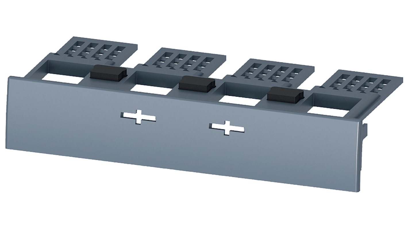 Coperchio Siemens 3VA9111-0WD40 per interruttori automatici scatolati 3VA1 100/160 a 4 poli. Attivazione semplice e conforme ai requisiti di installazione.