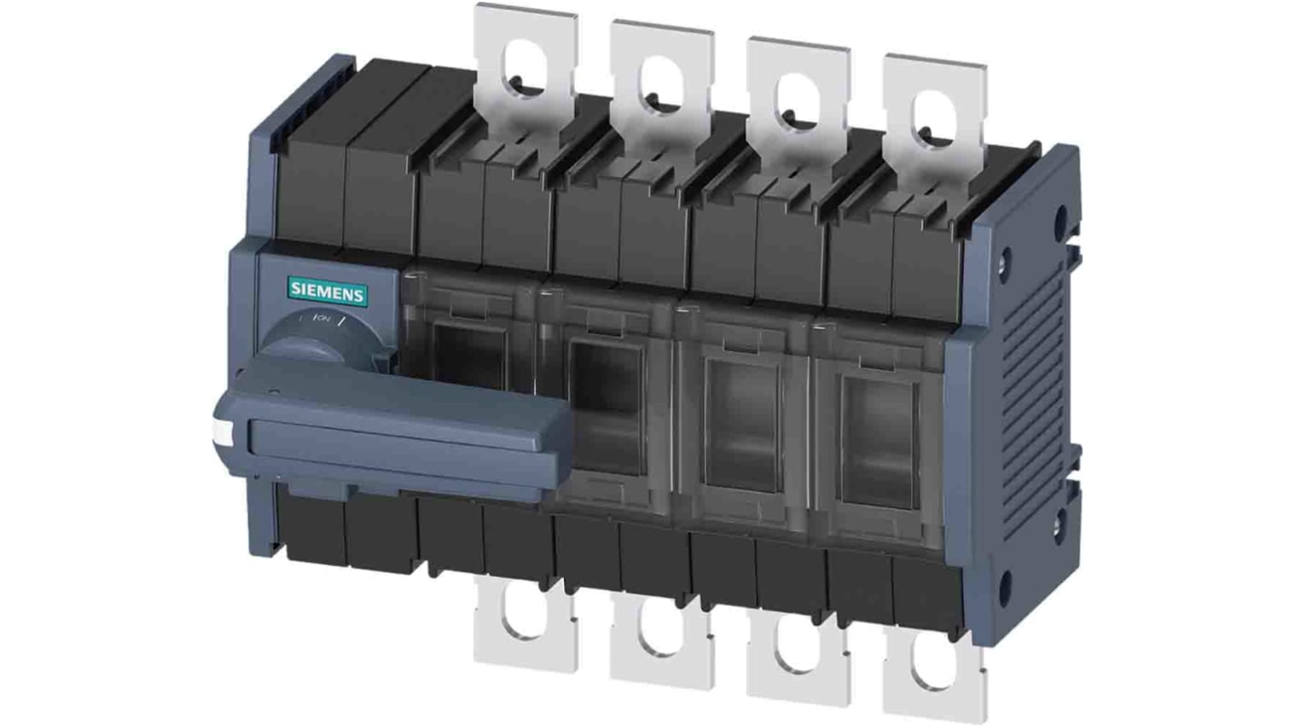 Sezionatore interruttore Siemens 3KD3042-0NE10-0, 100 A, 4 poli, montaggio su guida DIN, classe di protezione IP20.