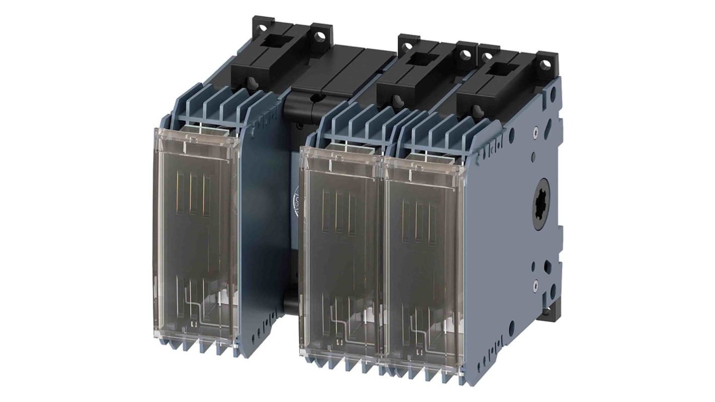Sezionatore portafusibili Siemens 3KF1303-0MB11, 32A, 3 poli, montaggio su guida DIN, classe di protezione IP20.