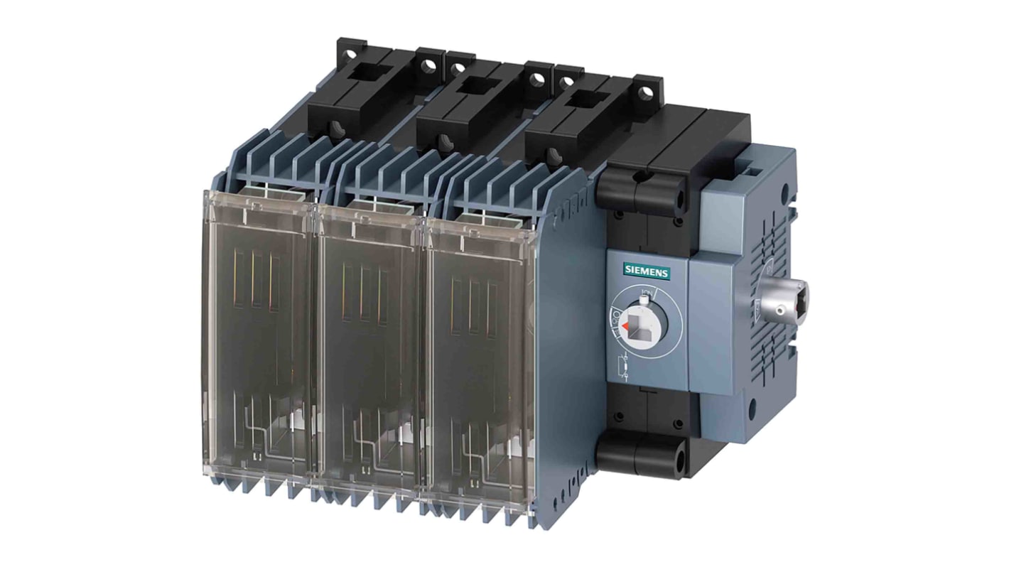 Sezionatore portafusibili Siemens 3KF1306-4RB11, 4CO, montaggio su guida DIN, corrente massima 63A, classe di protezione IP20.