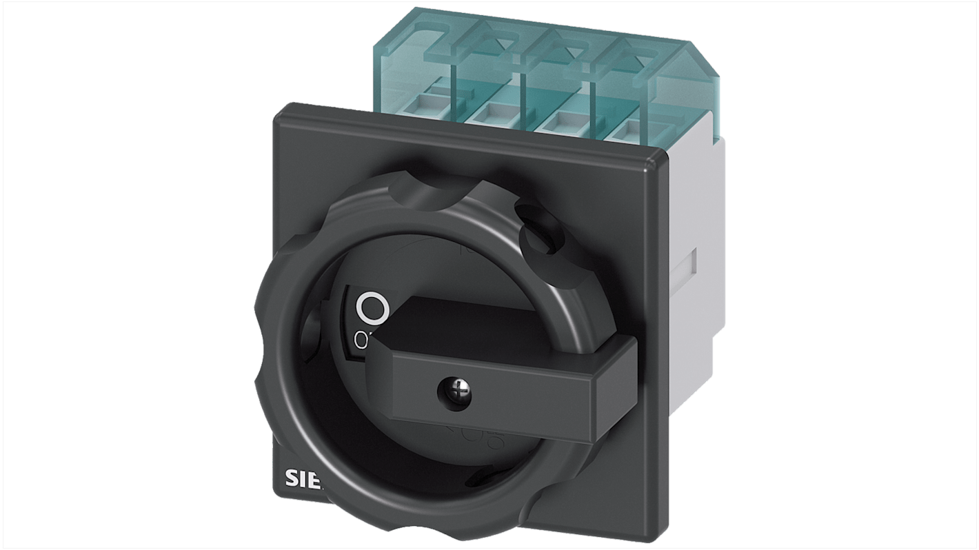 Interruttore di isolamento Siemens 3LD2003-1TL51, 4 poli, 16 A, 690 V, colore nero, per applicazioni industriali.