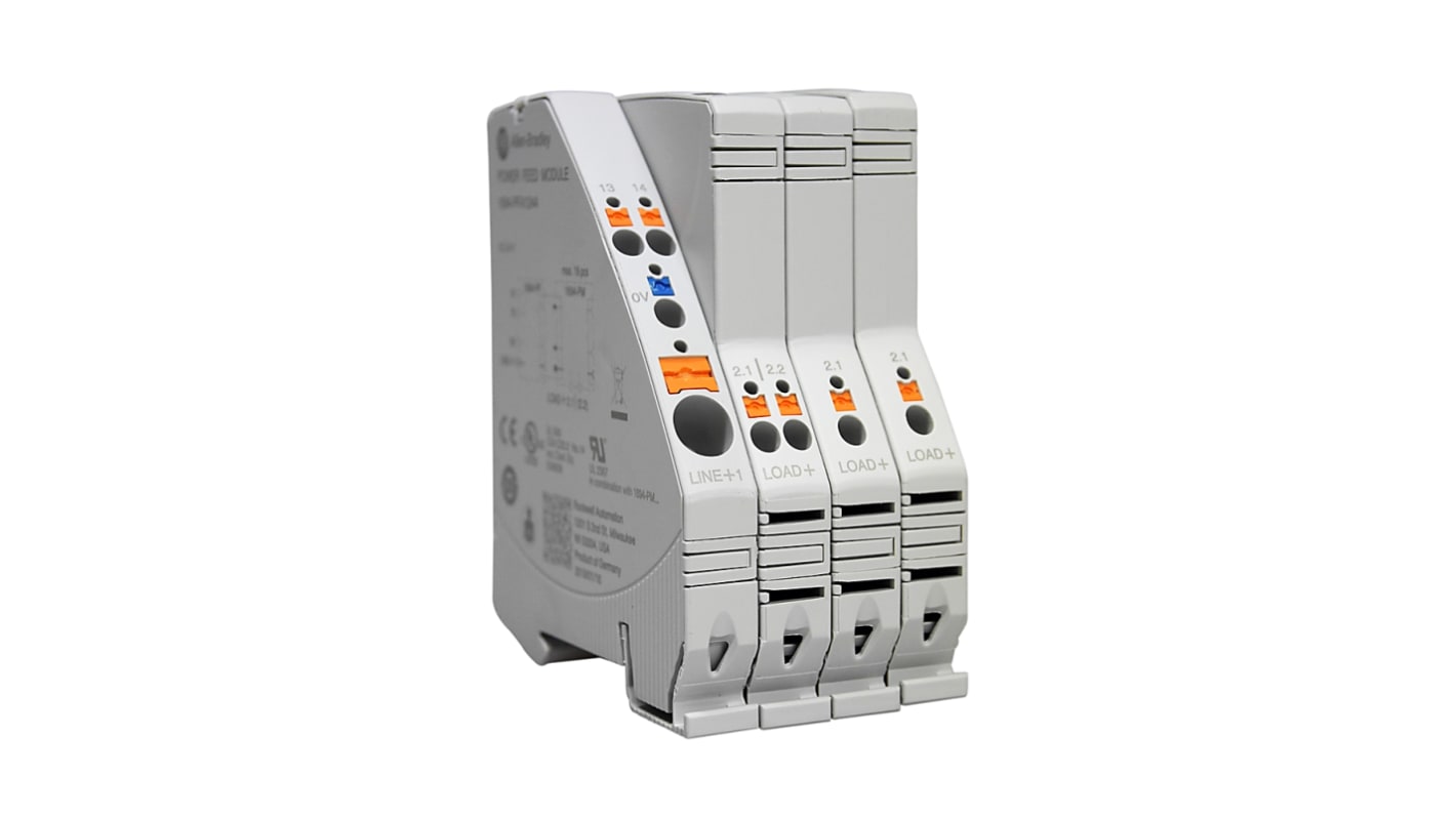 Interruttore elettronico di circuito Rockwell Automation 1694-PF1244, 40A, 24V, con elemento fail-safe integrato.