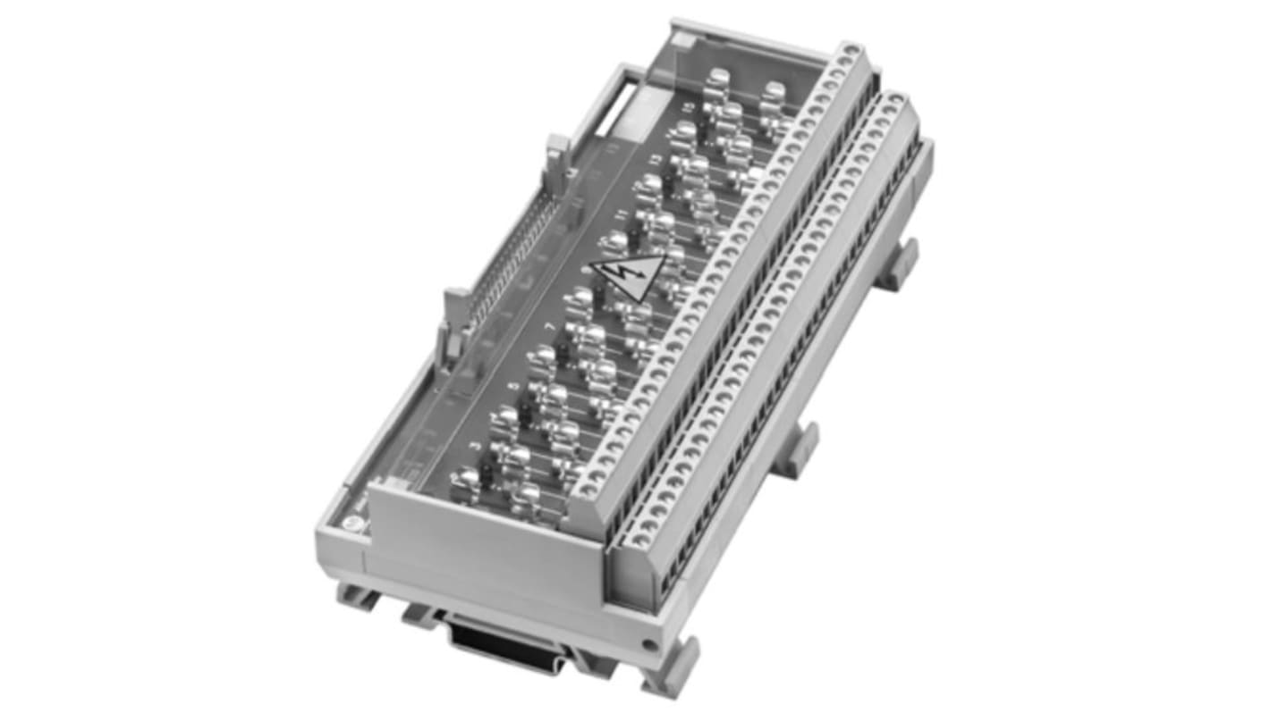 Modulo di interfaccia Allen Bradley 1492-IFM40F-FS-4 per montaggio su guida DIN, 40 poli, con 4 terminali per collegamento I/O.