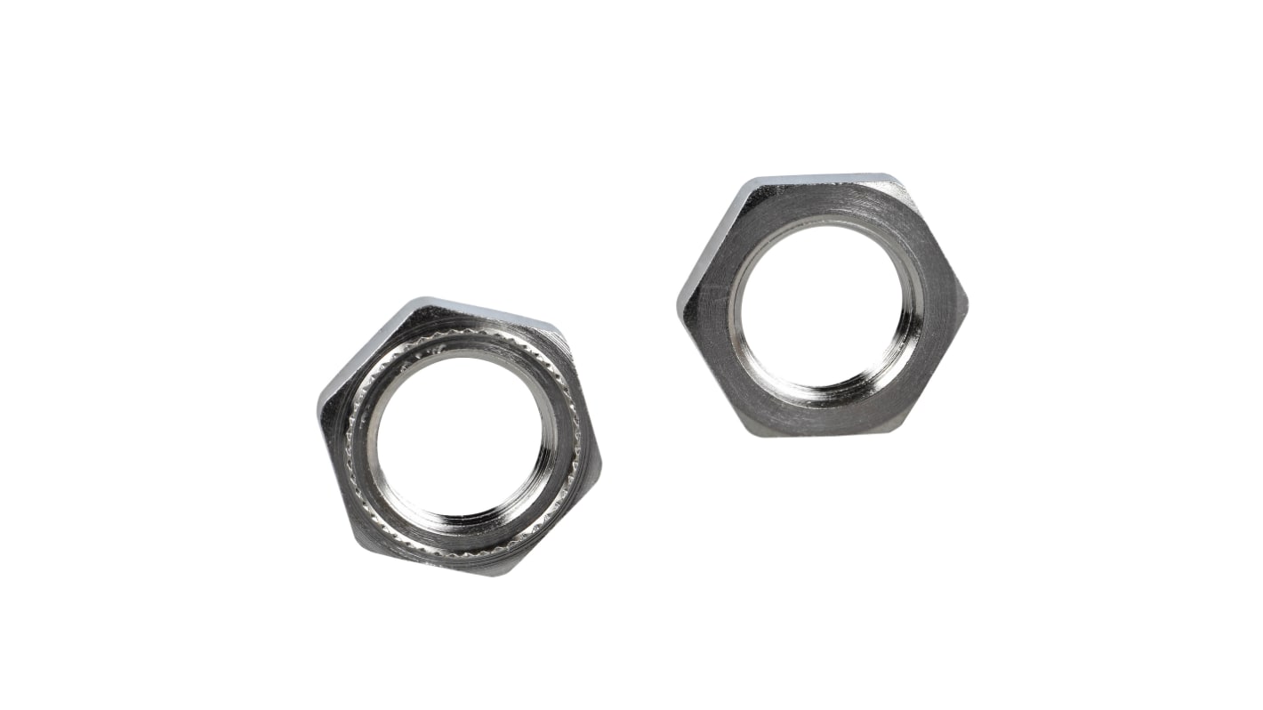 Dado di fissaggio Telemecanique Sensors XSZE118 per sensori cilindrici M18 - Accessorio Schneider Electric senza mercurio.