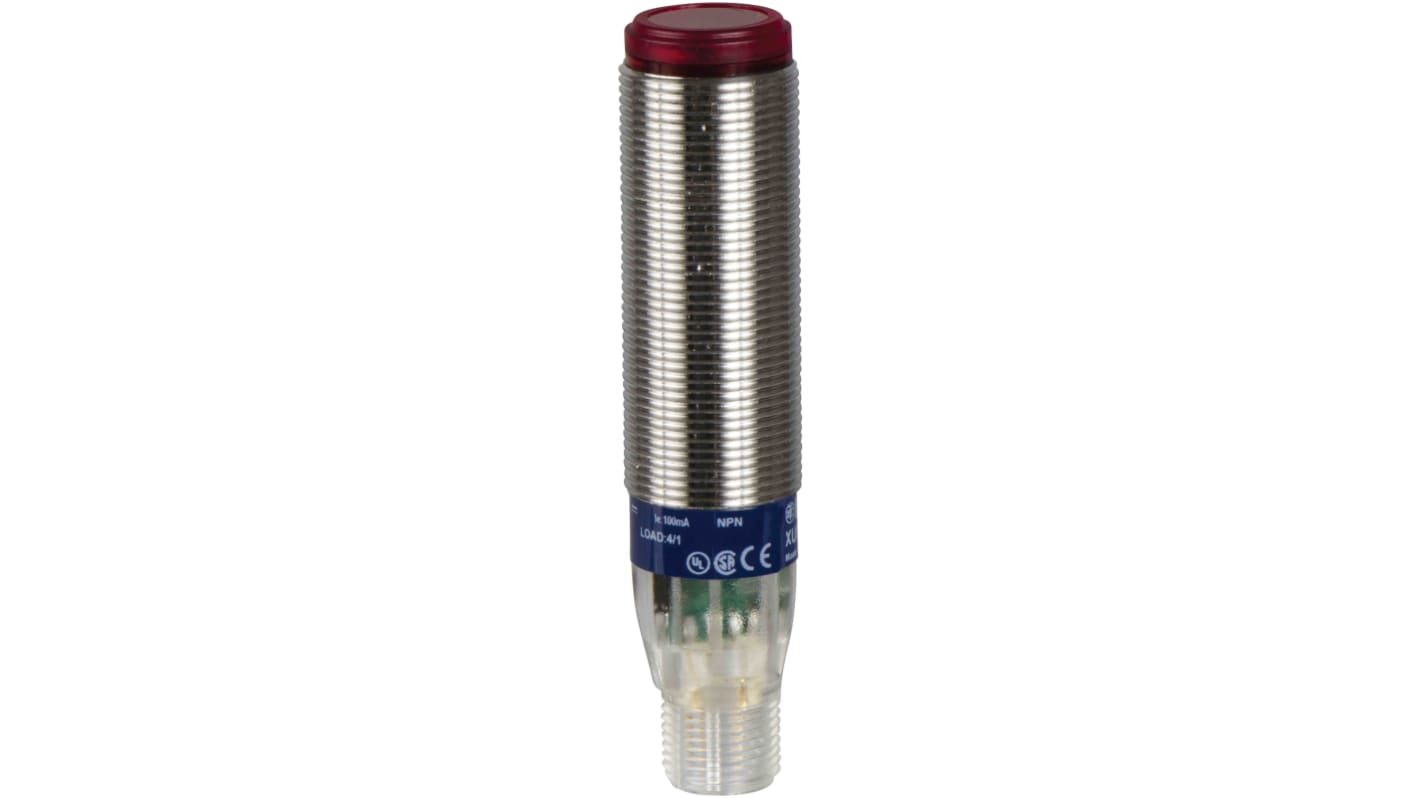 Sensore fotoelettrico Telemecanique Sensors XUB0SKSNM12T, rilevamento fino a 20 m, uscita a stato solido, connettore M12. Grado di protezione IP65/IP67/IP69K.