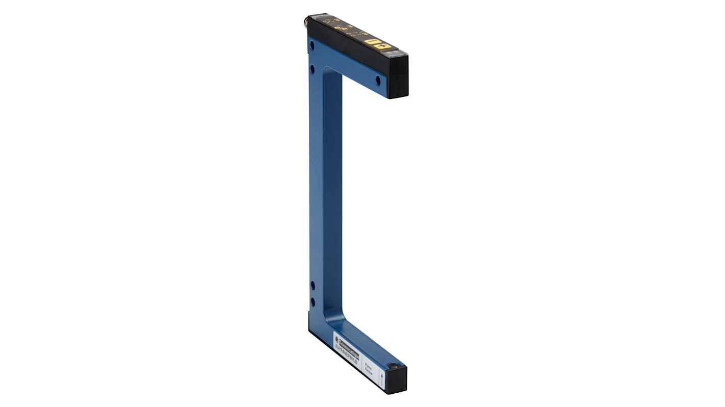 Sensore fotoelettrico a forcella Telemecanique Sensors XUYFANEP60080, rilevamento a 80 mm, uscita PNP/NPN, grado di protezione IP65.