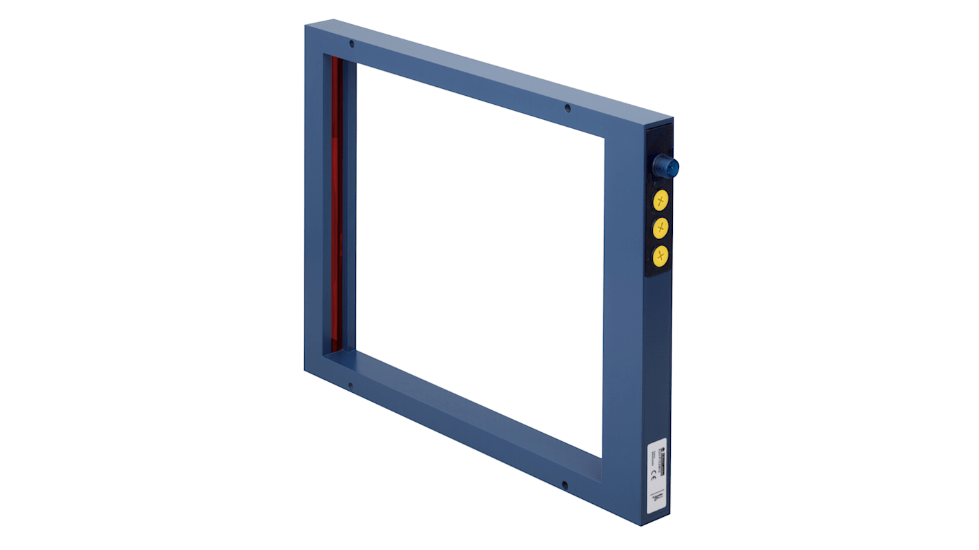 Sensore fotoelettrico a forcella Telemecanique Sensors XUYFRS250S, design a telaio, uscita PNP/NPN, connettore M12 a 4 pin.