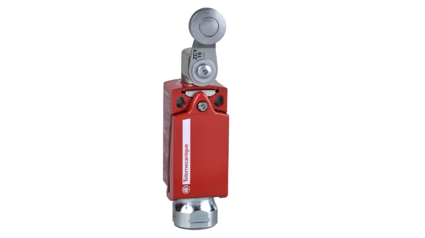 Interruttore di fine corsa Telemecanique Sensors XCSD3919G13 con leva a rullo, 2NC/1NA, grado di protezione IP66/IP67.