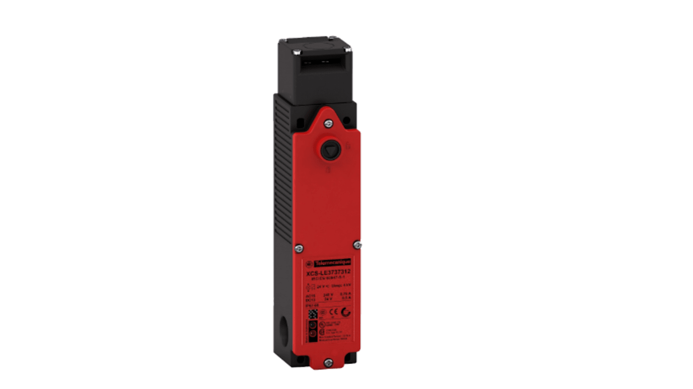 Interruttore di interblocco di sicurezza a chiave Telemecanique Sensors XCSLE2525332, 2NA+2NC, grado di protezione IP67, per ambienti pericolosi.