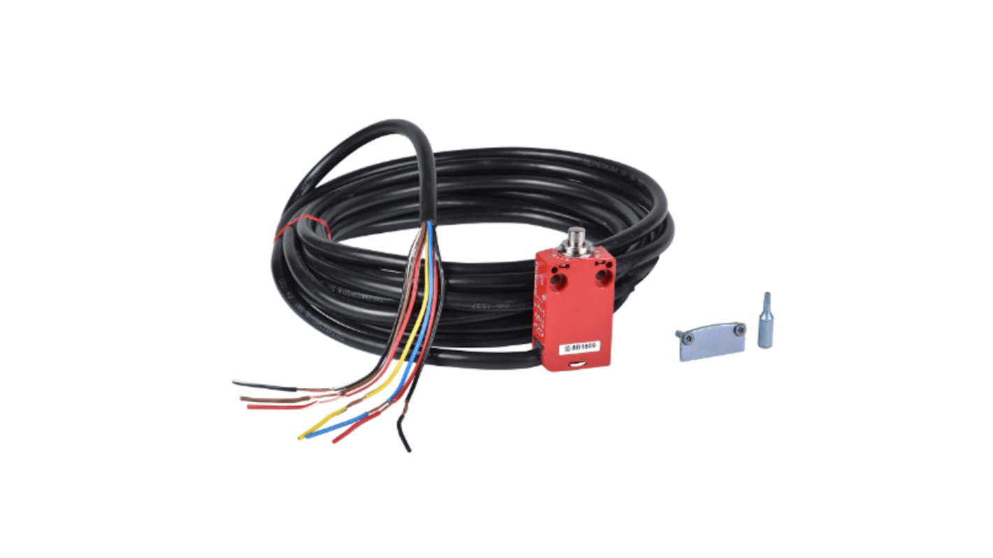 Interruttore di fine corsa Telemecanique Sensors XCSM3710L5, stantuffo, 2NC/1NA, IP66/IP67/IP68, cavo 5 metri.