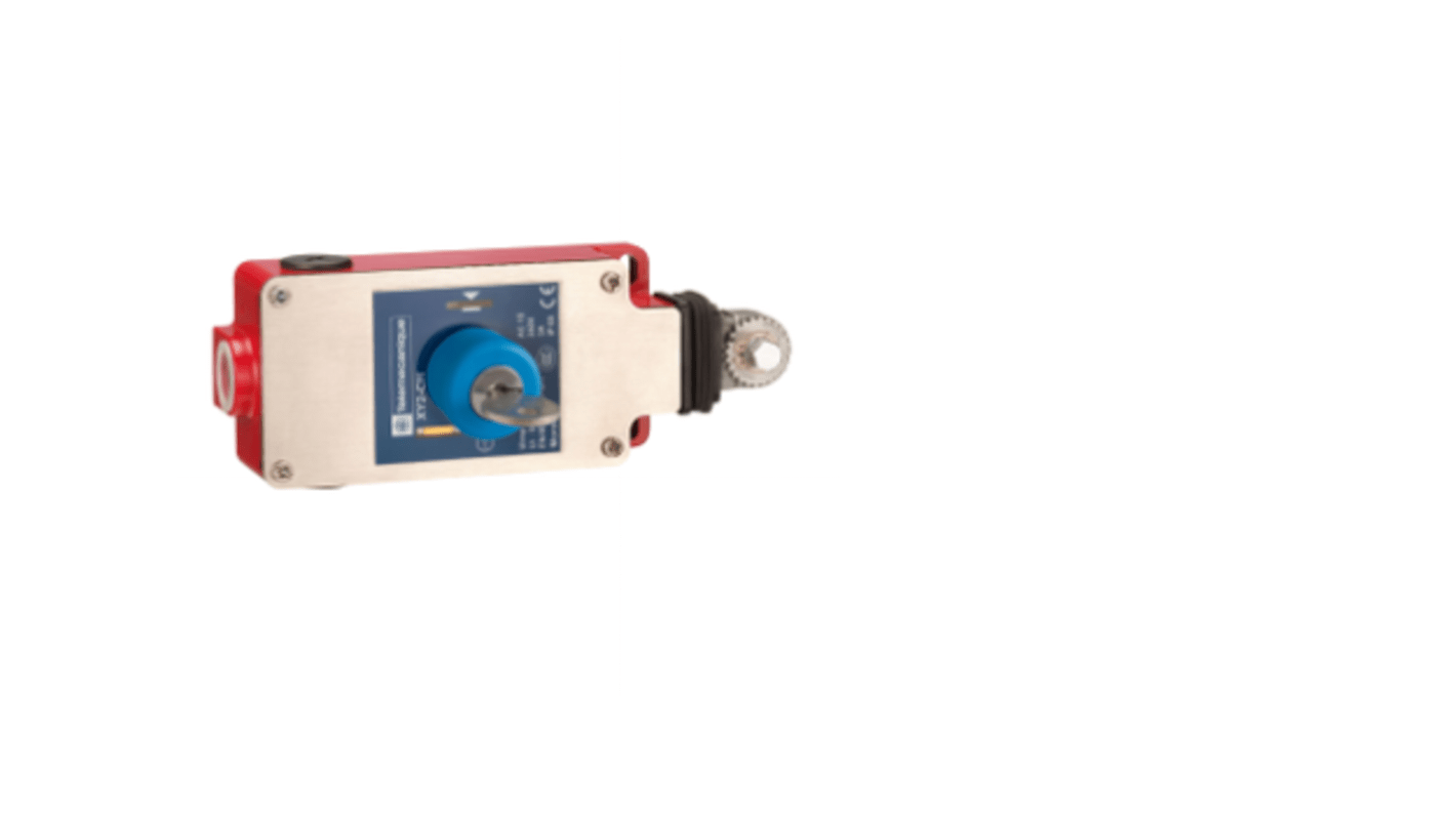 Interruttore a fune Telemecanique Sensors XY2CH13470 per arresto di emergenza, lunghezza corda 30 metri, montaggio a destra o sinistra.