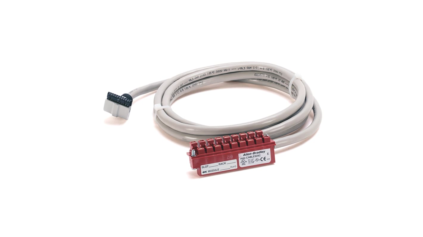Cavo connettore Rockwell Automation 1492-CABLE025C, lunghezza 2,5 metri, compatibile con SLC 500, ControlLogix e CompactLogix.