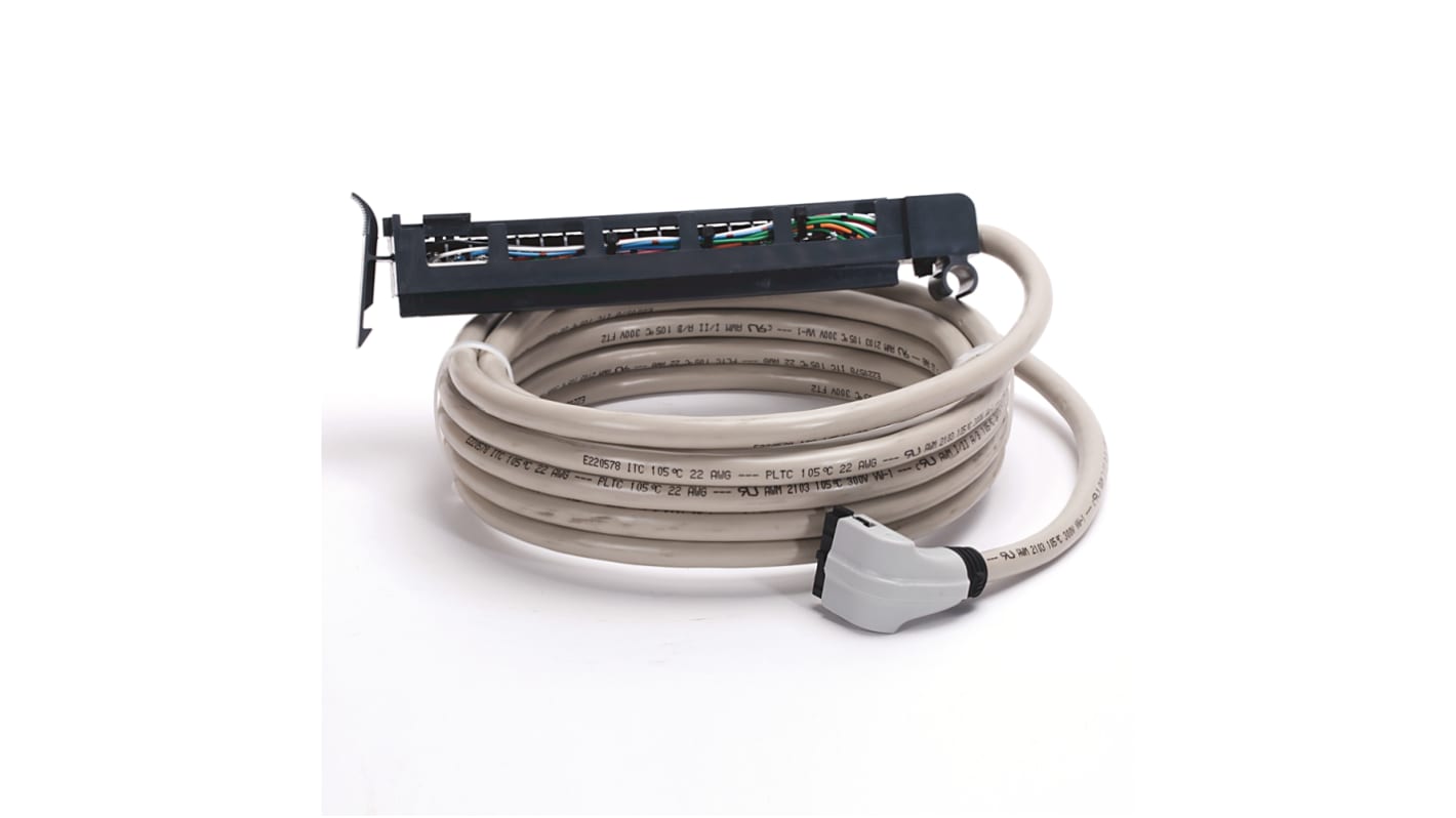 Cavo connettore Rockwell Automation 1492-CABLE050F, lunghezza 5 metri, per SLC 500, ControlLogix e CompactLogix.