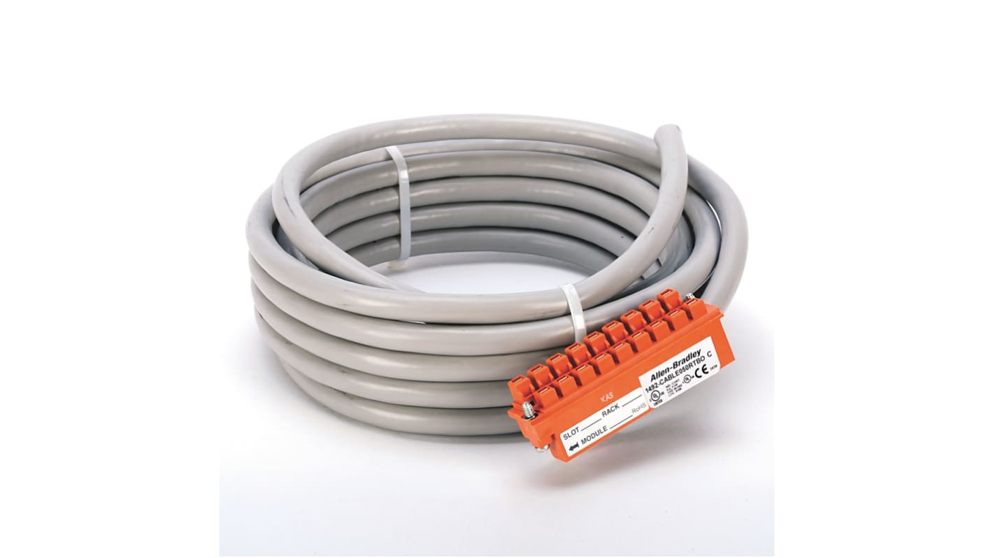 Cavo connettore Rockwell Automation 1492-CABLE050RTBO, lunghezza 5 metri, per collegamento SLC 500 e ControlLogix.