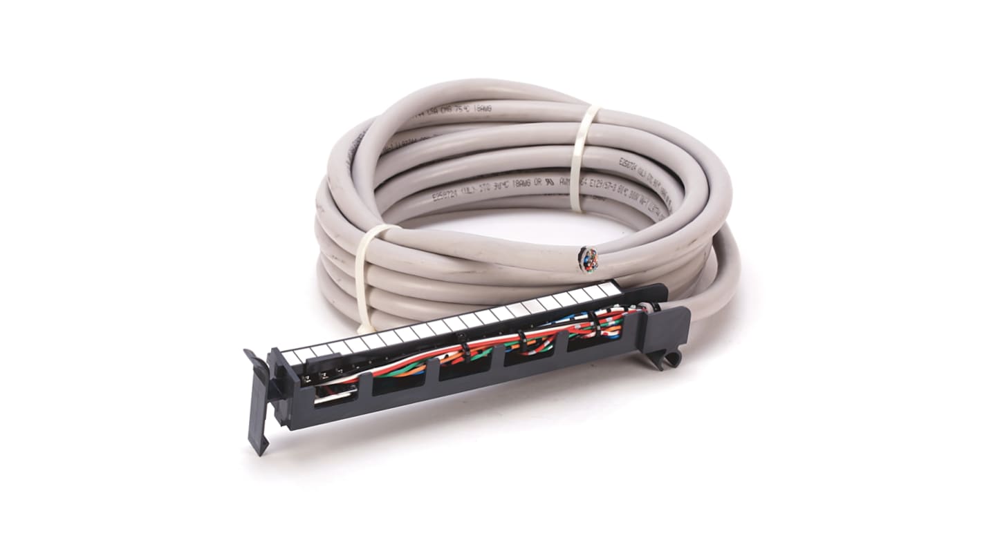 Cavo connettore Rockwell Automation 1492-CABLE050WA, lunghezza 5 metri, compatibile con SLC 500 e ControlLogix.
