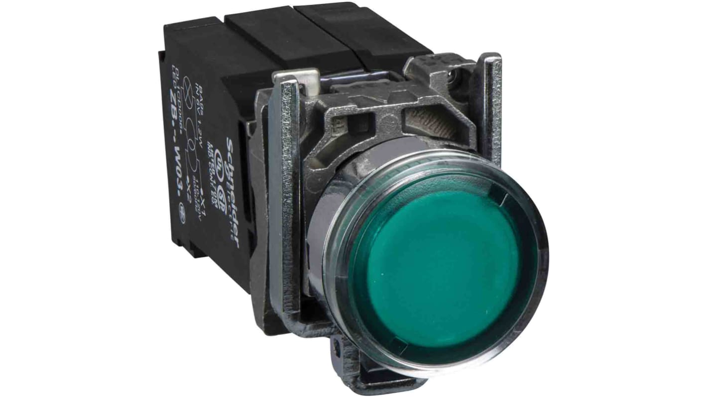 Scatola per pulsante Schneider Electric, 2 fori, montaggio a filo, lega di zinco, resistente a polvere e umidità.