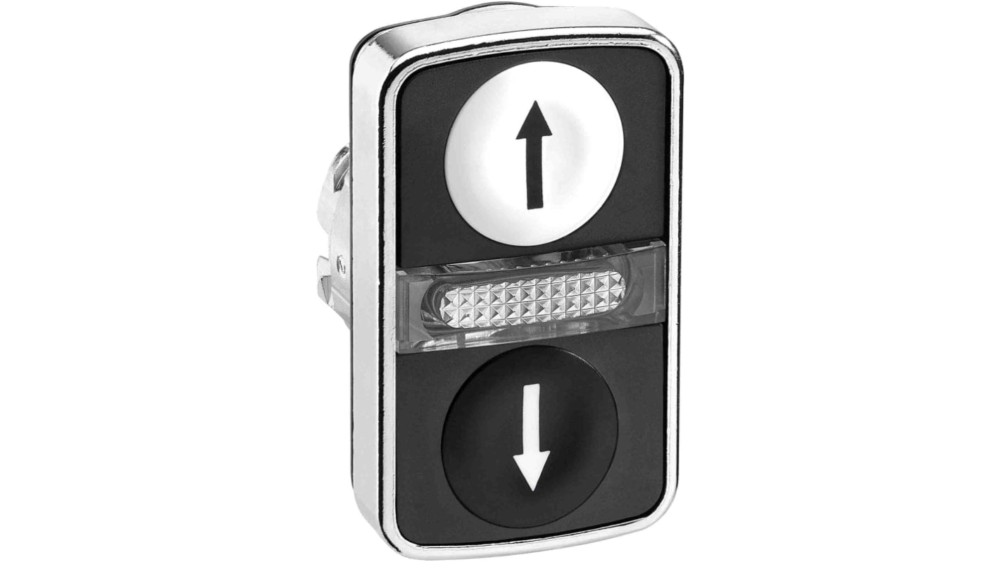 Attuatore pulsante doppio illuminato Ø22 Harmony XB4 ZB4BW7A1724 Schneider Electric - Green Premium, IP66/67/69K - Garanzia 18 mesi.