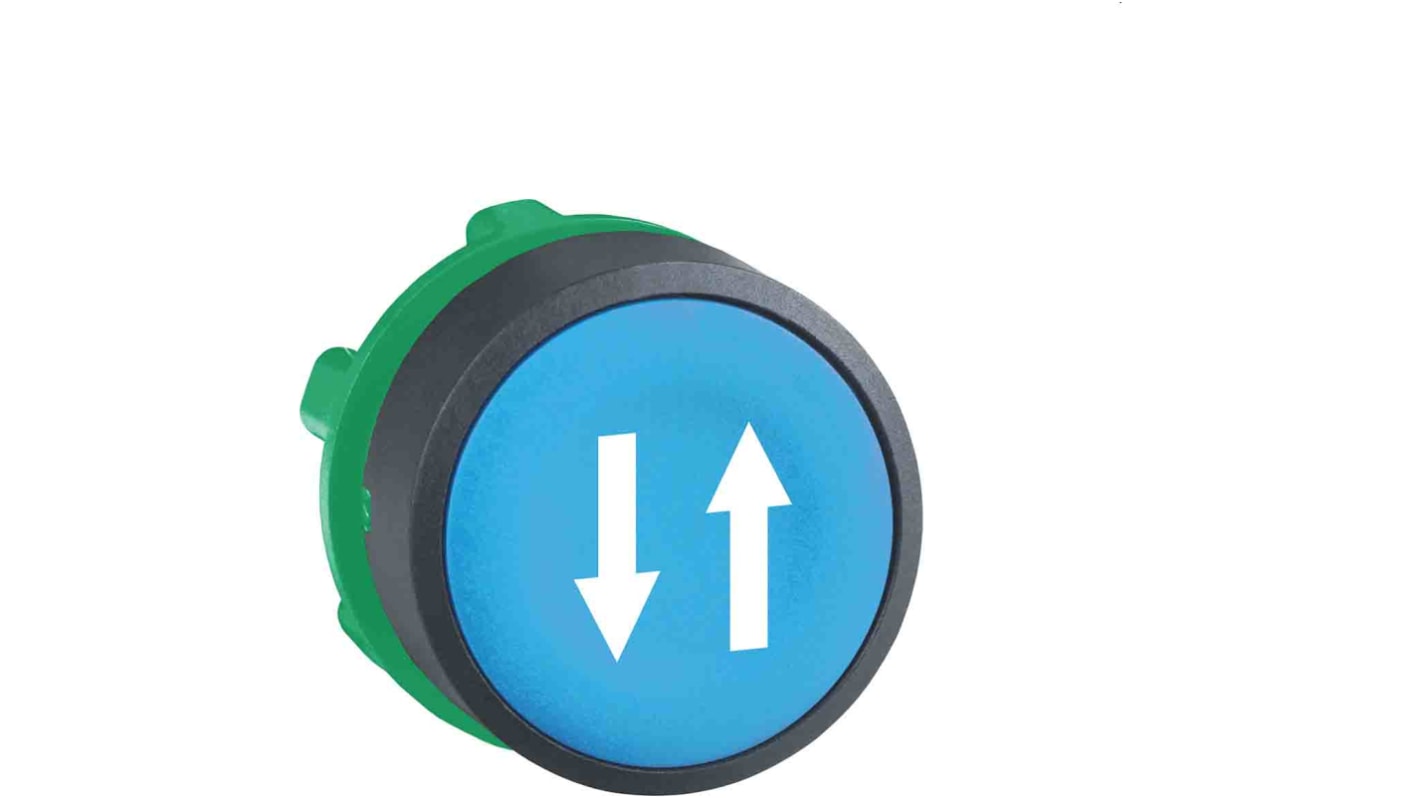 Attuatore pulsante Schneider Electric ZB5AA650, quadrato, blu, diametro foro 22 mm, protezione IP66/IP67/IP69K.