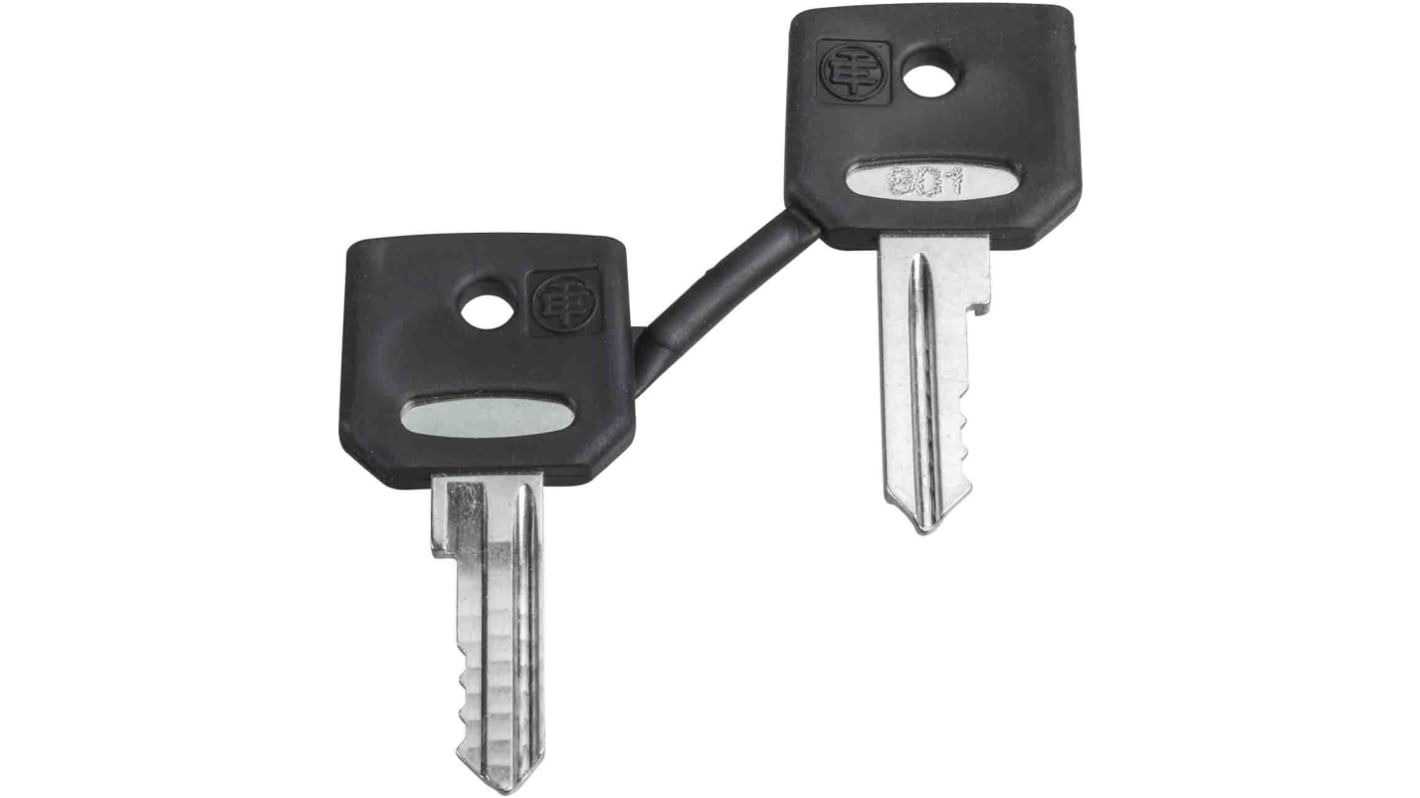 Chiave per interruttore a chiave Schneider Electric ZBD8D1, set di 2 unità, compatibile con Harmony XB4 e XB5.