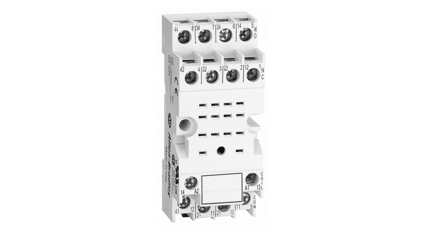 Connettore femmina miniaturizzato a 14 lame Rockwell Automation 700-HN103 per relè 700-HNC. Morsetto a vite, struttura protetta.
