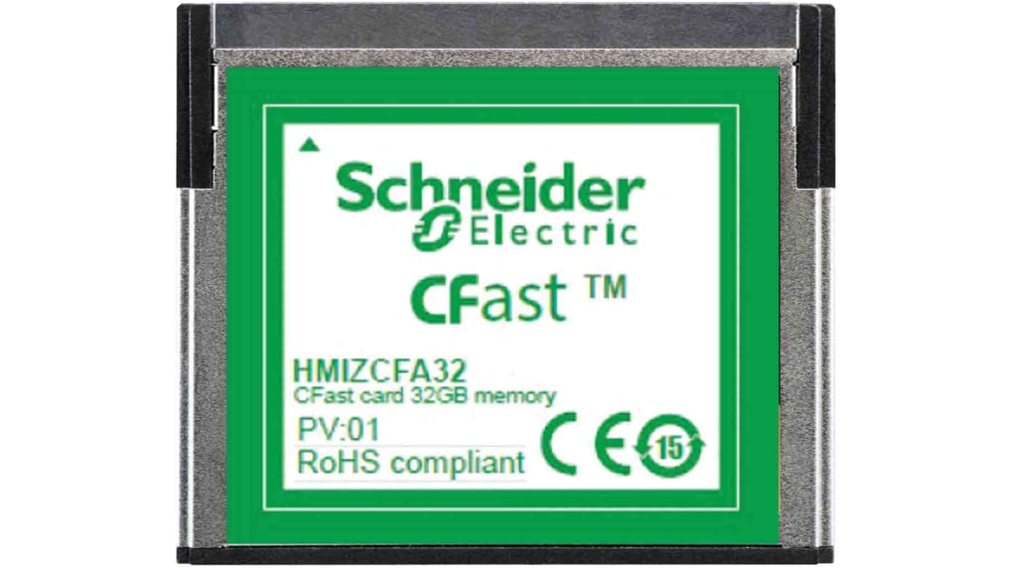Scheda di memoria HMIZCFA32 di Schneider Electric per HMI Harmony GTU, memorizza programmi e dati con alta velocità.