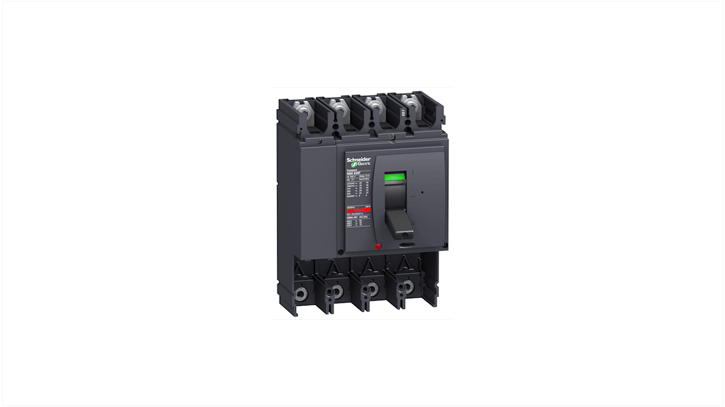 Interruttore automatico MCCB Fisso Schneider Electric, 4 poli, 630A, montaggio fisso, capacità di interruzione 150kA.