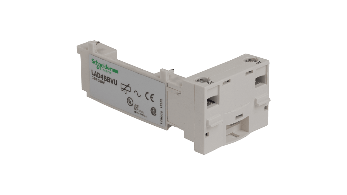 Bobina contattore Schneider Electric LAD4BBVU, compatibile con LC1D09-D38, per cablaggio TeSys D, montaggio superiore, privo di metalli pesanti.