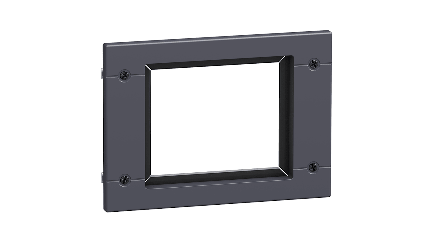 Piastra frontale Schneider Electric LV429317 per Compact NSX ed EasyPact CVS, protezione IP40, IK07, senza metalli pesanti.